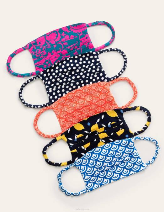Boden accessoire multi femmes couvre-visages non médicaux, paquet de 5 LB2X2063