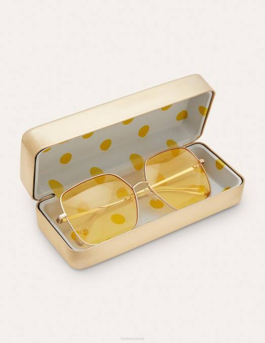 Boden accessoire jaune femmes lunettes de soleil à monture métallique LB2X2361