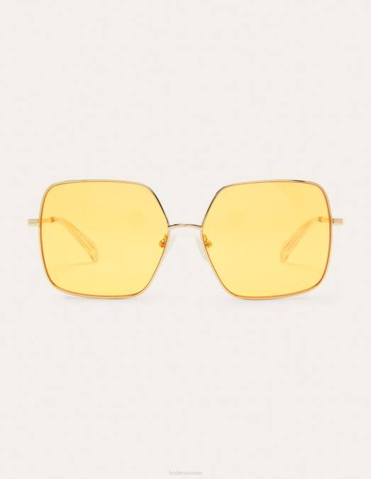 Boden accessoire jaune femmes lunettes de soleil à monture métallique LB2X2361