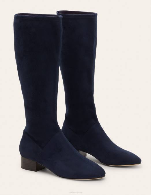 Boden chaussure marine femmes bottes plates extensibles LB2X2600