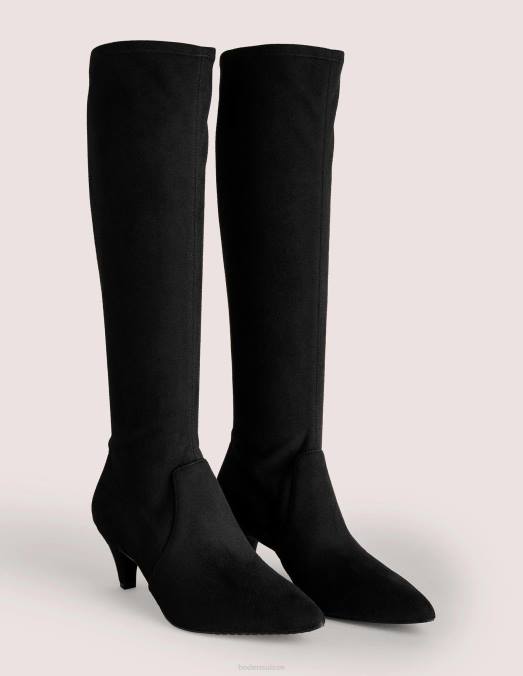 Boden chaussure noir femmes bottes extensibles à petit talon LB2X2303