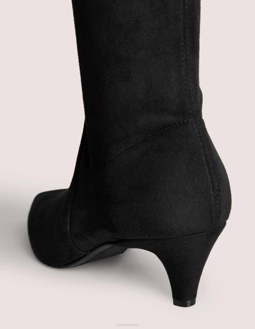 Boden chaussure noir femmes bottes extensibles à petit talon LB2X2303