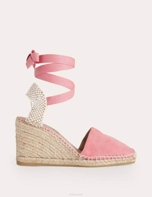 Boden chaussure daim blush femmes espadrilles compensées esme LB2X2307