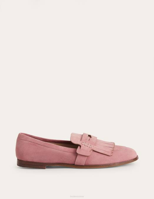 Boden chaussure daim blush femmes mocassins à détails penny LB2X2341