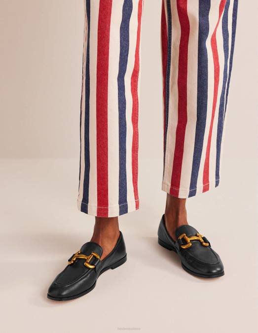 Boden chaussure noir femmes mocassins à mors iris LB2X729