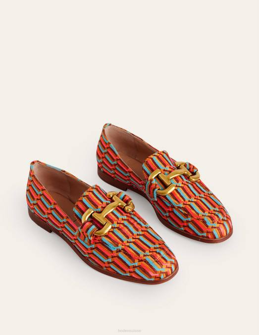 Boden chaussure textile géotissé femmes mocassins à mors en jacquard LB2X2296