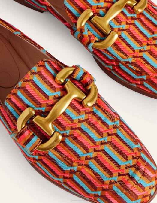 Boden chaussure textile géotissé femmes mocassins à mors en jacquard LB2X2296