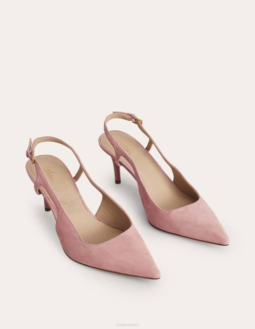 Boden chaussure daim enfant blush femmes talons à bride arrière découpés LB2X721
