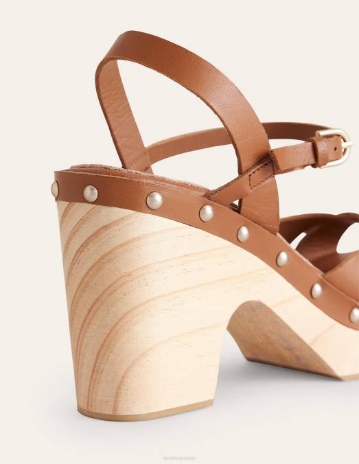 Boden chaussure bronzer femmes sabots à plateforme et brides croisées LB2X707