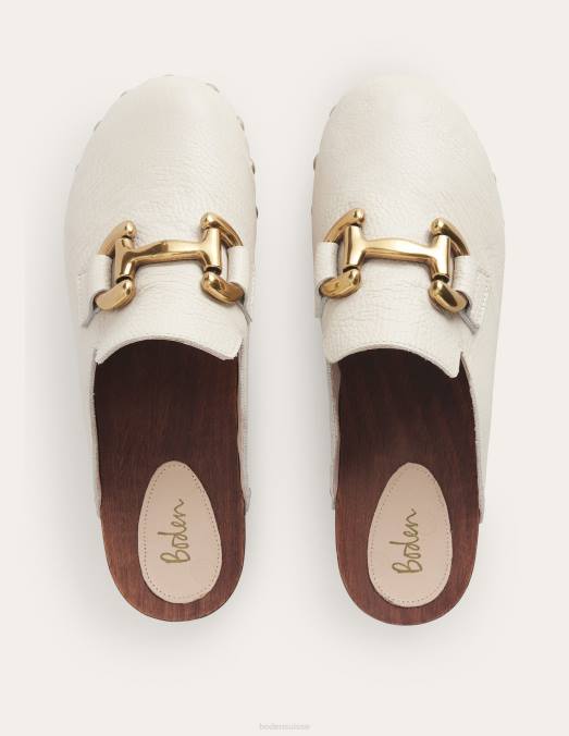 Boden chaussure écru femmes sabots à talon et bride iris LB2X2609