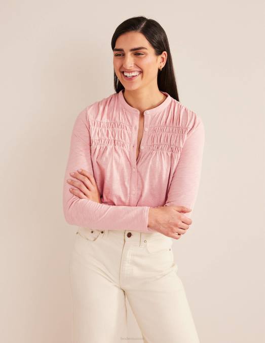 Boden vêtements Milk-shake femmes chemise à empiècement froncé LB2X1638