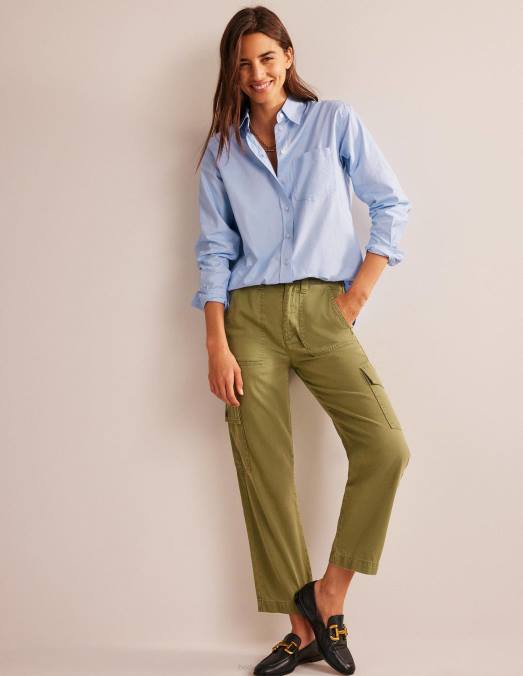 Boden vêtements Oxford bleu femmes chemise en coton connie LB2X316