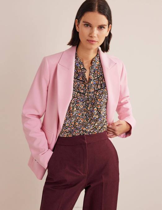 Boden vêtements floraison multi et eden femmes chemise en jersey à empiècement froncé LB2X2222