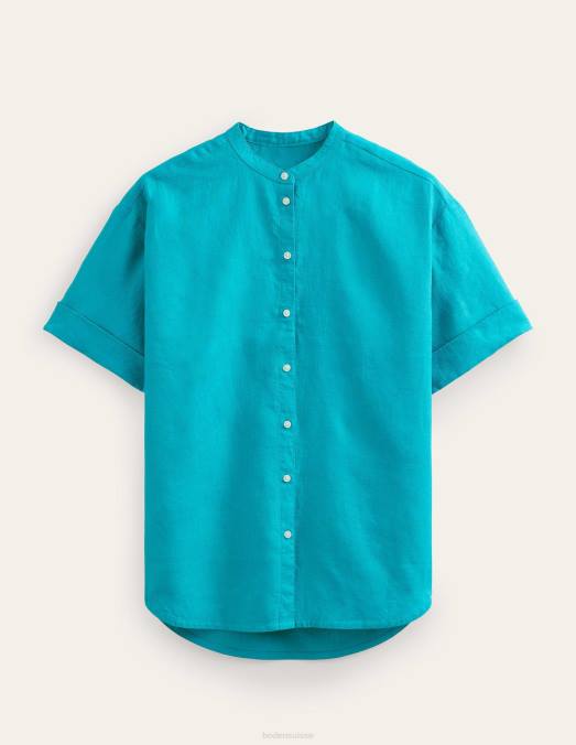 Boden vêtements gemme femmes chemise en lin à manches kimono LB2X1127