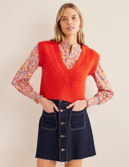 Boden vêtements pétale de tournesol et de gardénia femmes chemise à poignets smockés LB2X1957