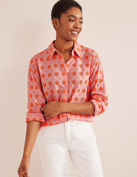 Boden vêtements punch à la pastèque femmes nouvelle chemise décontractée en coton LB2X2115