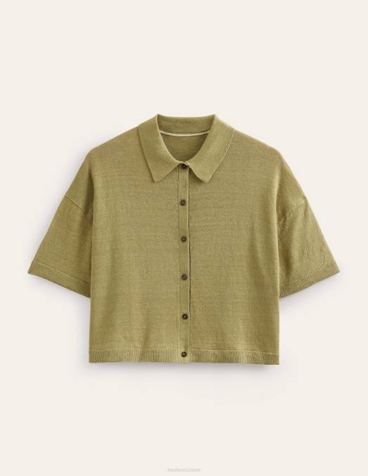 Boden vêtements roseau de rivière femmes chemise en maille à col LB2X2240