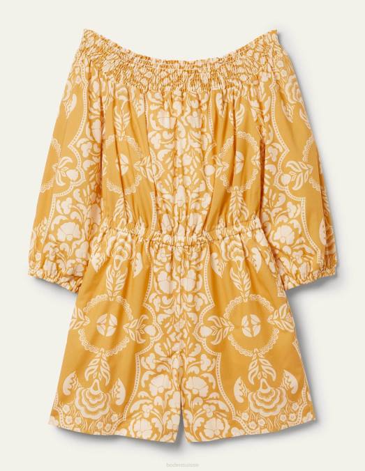 Boden vêtements beurre et fleur de passion femmes combishort à épaules dénudées LB2X2429