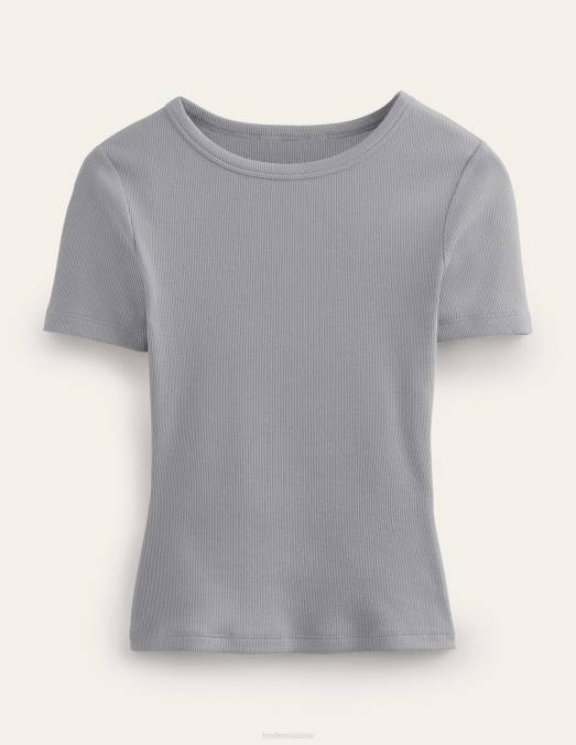 Boden vêtements Galet femmes t-shirt côtelé en coton LB2X1134