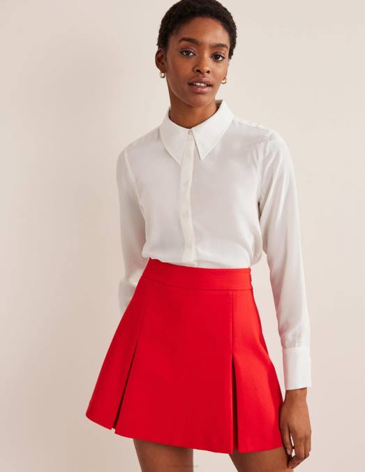 Boden vêtements Ivoire femmes chemise en soie LB2X154