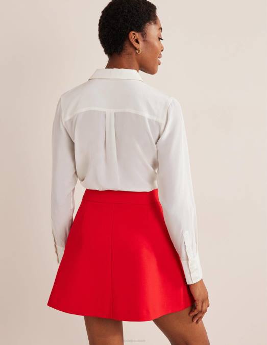 Boden vêtements Ivoire femmes chemise en soie LB2X154