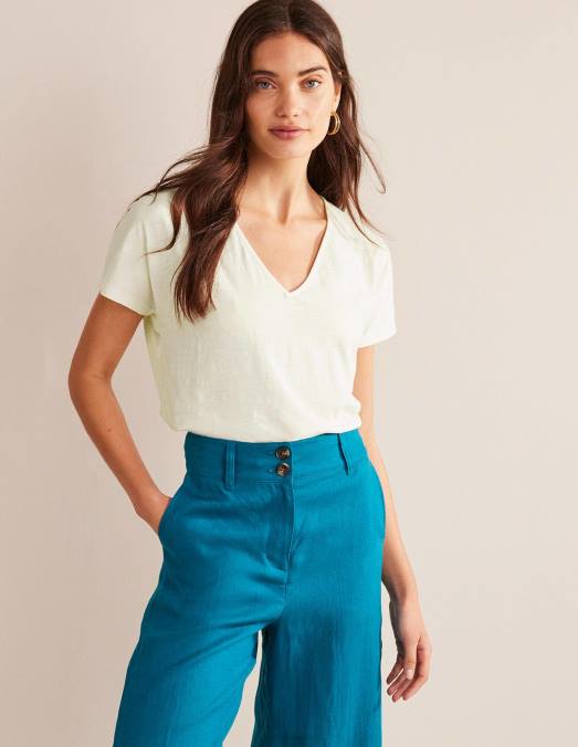 Boden vêtements Ivoire femmes haut en jersey noué au dos LB2X1408