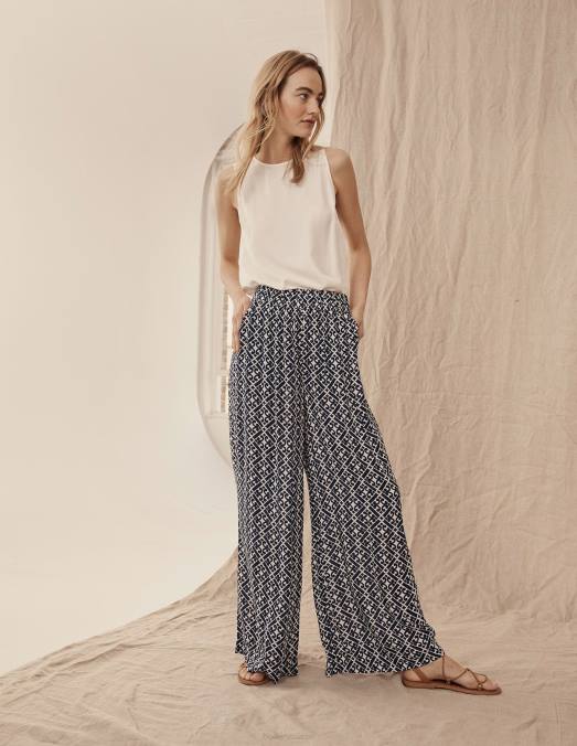 Boden vêtements Ivoire femmes haut en soie mélangée LB2X1430