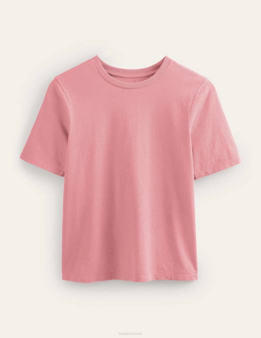 Boden vêtements Sorbet à la pêche femmes t-shirt à col rond en pur coton LB2X1853