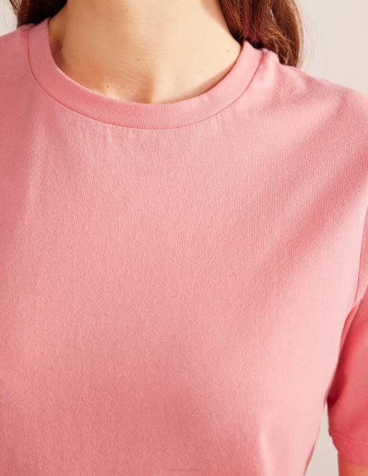 Boden vêtements Sorbet à la pêche femmes t-shirt à col rond en pur coton LB2X1853