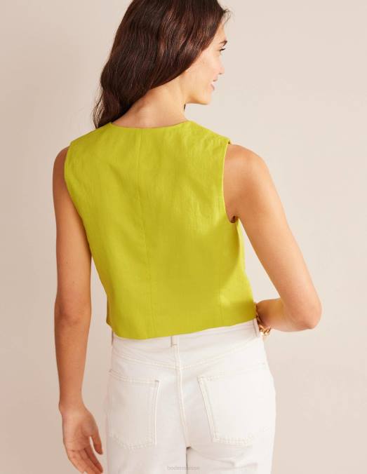 Boden vêtements agrumes femmes gilet en lin sur mesure LB2X2597