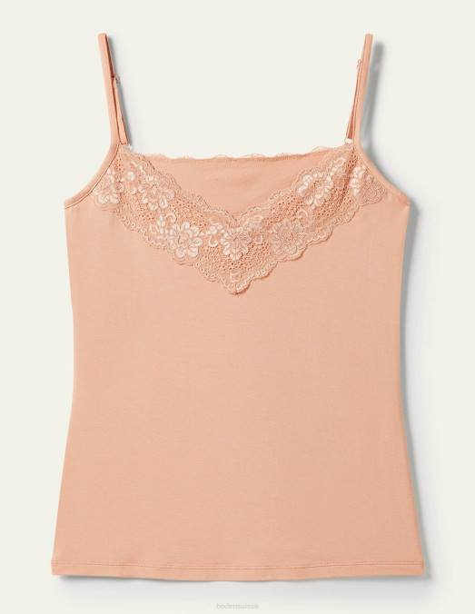Boden vêtements beige clair femmes caraco en dentelle LB2X2596