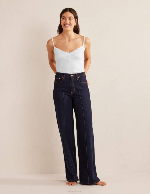 Boden vêtements blanc femmes caraco en dentelle LB2X2556