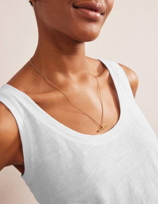 Boden vêtements blanc femmes gilet décontracté à encolure dégagée LB2X1106