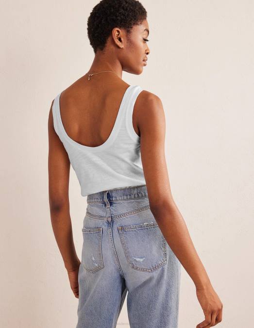 Boden vêtements blanc femmes gilet décontracté à encolure dégagée LB2X1106