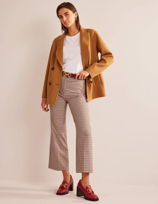 Boden vêtements blanc femmes t-shirt ras du cou en pur coton LB2X190