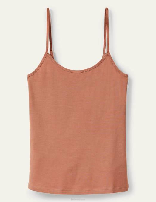 Boden vêtements brun clair femmes caraco uni LB2X208