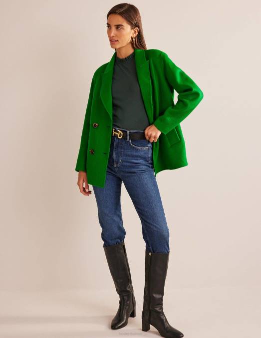 Boden vêtements chatworth vert femmes haut ultra doux à volants LB2X126