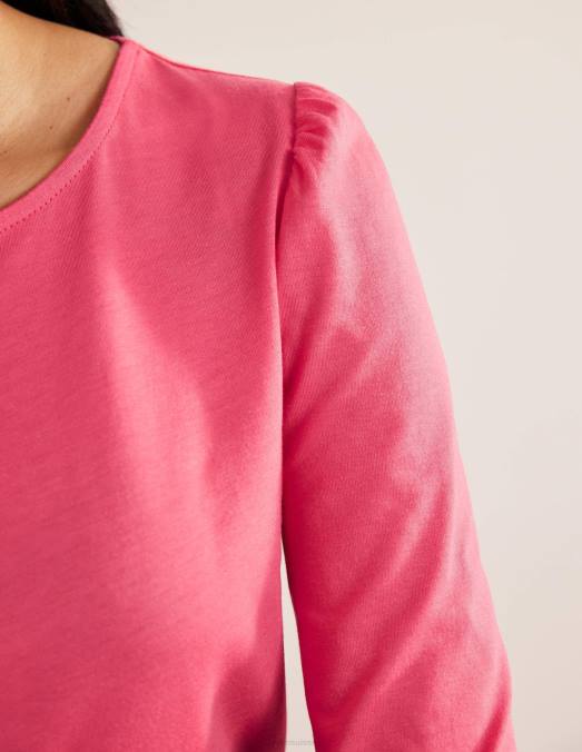 Boden vêtements corail femmes haut ultradoux à manches longues LB2X2236