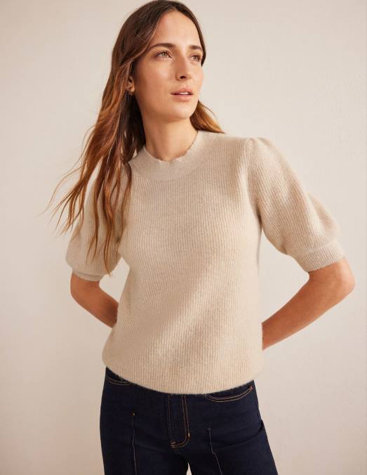 Boden vêtements corde femmes haut côtelé moelleux LB2X1741