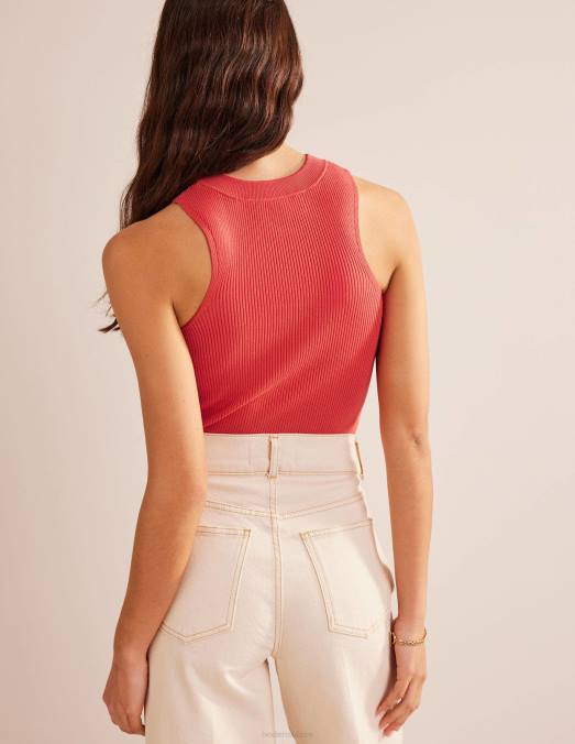 Boden vêtements coucher de soleil sur les coraux femmes gilet de course côtelé LB2X1754