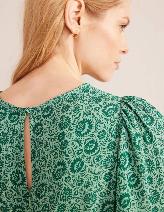 Boden vêtements csarite et cascade de fleurs femmes haut à manches flottantes LB2X1321