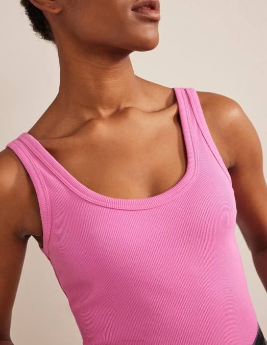 Boden vêtements fleur de prunier femmes gilet en coton côtelé LB2X2276