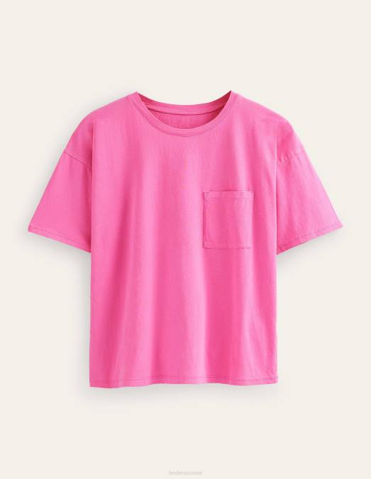 Boden vêtements fleur de prunier femmes t-shirt délavé oversize LB2X2167