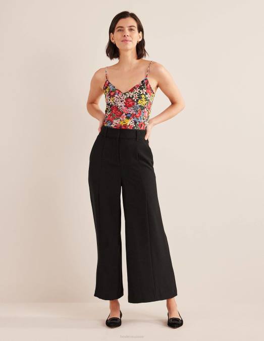 Boden vêtements floraison multi & moirée femmes caraco en soie LB2X1776