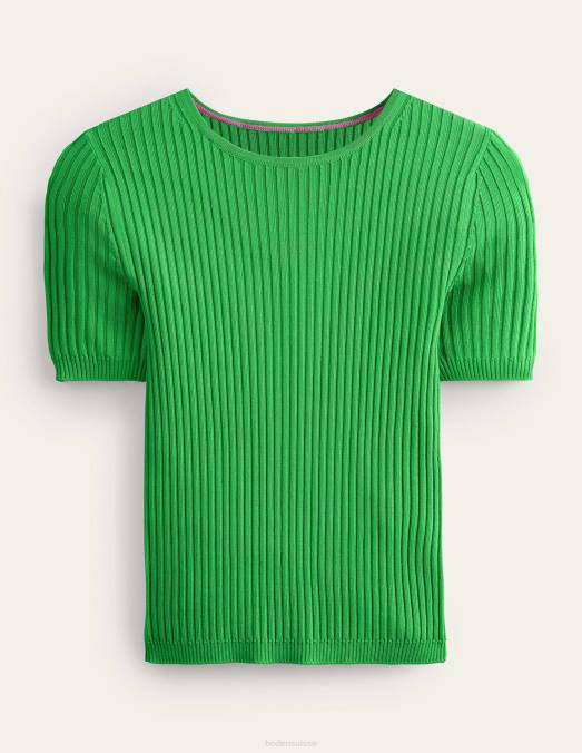 Boden vêtements grenouille femmes t-shirt en maille côtelée LB2X1612