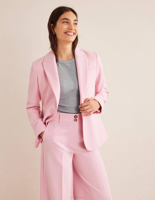 Boden vêtements gris chiné femmes t-shirt côtelé en coton LB2X1639