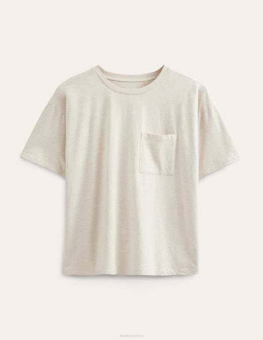 Boden vêtements gruau femmes t-shirt délavé oversize LB2X1466