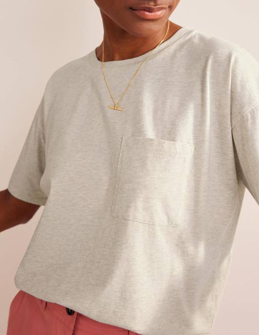 Boden vêtements gruau femmes t-shirt délavé oversize LB2X1466