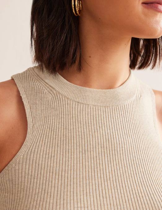 Boden vêtements mélange chinchilla femmes gilet de course côtelé LB2X1054