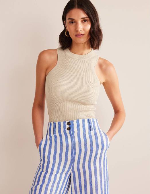 Boden vêtements mélange chinchilla femmes gilet de course côtelé LB2X1054